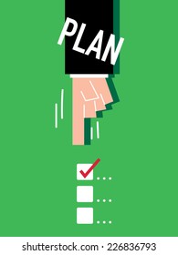 Word Plan VECTOR ILLUSTRATION