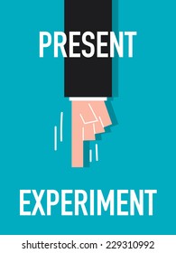 Word PRESENT vector illustration 