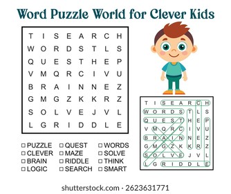 Word Puzzle World for Clever Kids