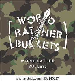 Word rather bullets
