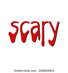 Word Scary Bloody Word Vector Stock Vector (Royalty Free) 2200454419 ...