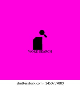 word search icon sign signifier vector