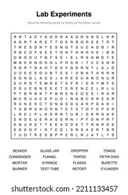 Word Search Puzzle - Laboratory Research