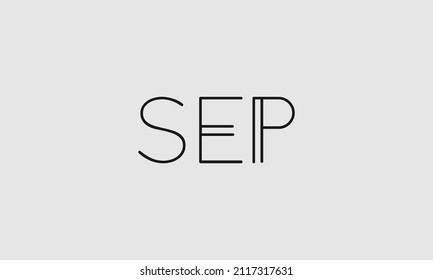 Word SEP in letters - Initial vector design - Premium Icon, Logo vector