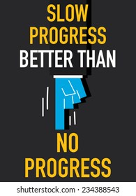 Word SLOW PROGRESS