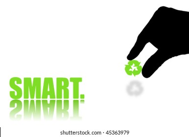 Word SMART Isolated on White Background