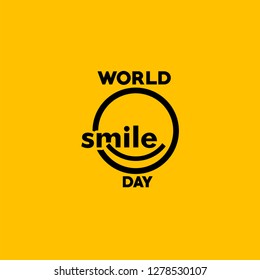 Word Smile Day Vector Template Design Illustration
