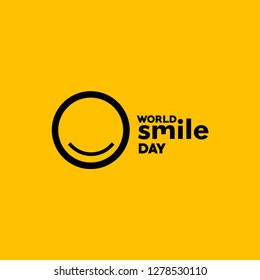 Word Smile Day Vector Template Design Illustration