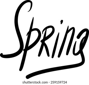 Word Spring Stock Vector (Royalty Free) 259159724 | Shutterstock