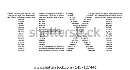 word text on lorem ipsum background vector illustration