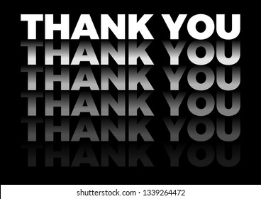 Word Thank You Repetitive Form Vector Stock Vector (Royalty Free ...