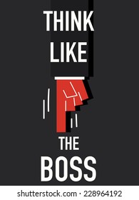 Word THINK LIKE THE BOSS 