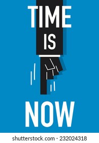 Word TIME IS NOW