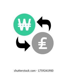 word trade currency icon vector illustration