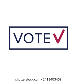 Word VOTE en fondo blanco