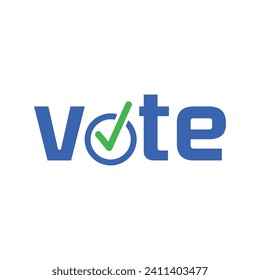 Word VOTE en fondo blanco