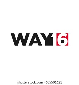 word of way and 16 vector logo.