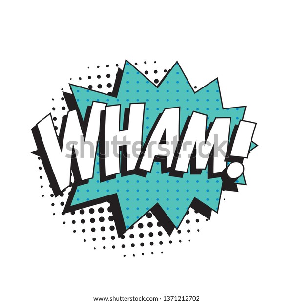 Word Wham Vintage Comic Speech Bubble Stock Vector Royalty Free 1371212702 Shutterstock