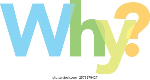 word why various pastel color isolated on white background