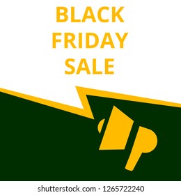 Word writing text Black Friday Sale. Vector illustration