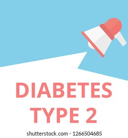 Word writing text Diabetes Type 2. Vector illustration