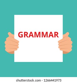 Word writing text Grammar. Vector illustration