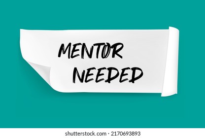 Se necesita mentor de texto de escritura de palabras. El concepto de empresa para la formación de empleados bajo el cargo de asesor superior.