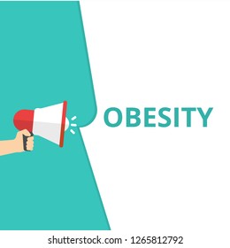 Word writing text Obesity. Vector illustration