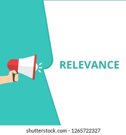 Word writing text Relevance. Vector illustration