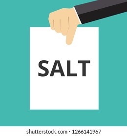 Word writing text Salt. Vector illustration