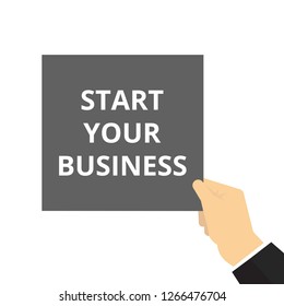 Word writing text Start Your Business. Vector illustration