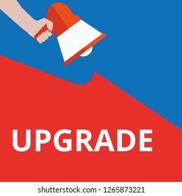 Word writing text Upgrade. Vector illustration