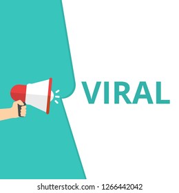 Word writing text Viral. Vector illustration