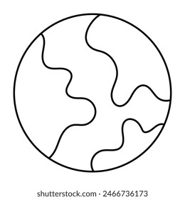 icono de línea de elemento y2k de word. Ilustración vectorial.
