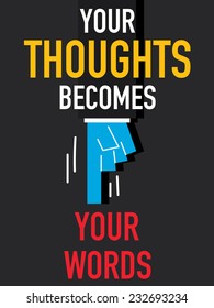 Word YOUR THOUGHTS 