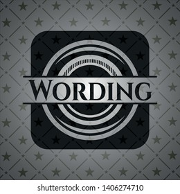Wording dark emblem. Retro. Vector Illustration. Detailed.