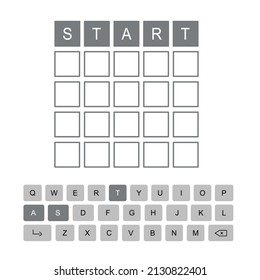 wordle games with start typing keyboard try to guess