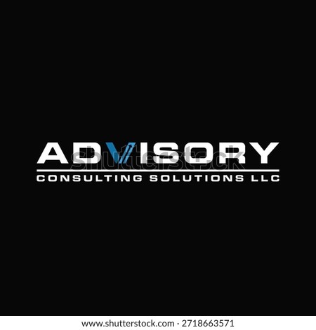 WORDMARK ADVISORY 2 LOGO DESIGN IDEA VECTOR.