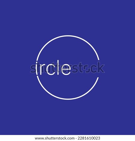 wordmark logo about circle, circle logo wordmark simple editable, vektor, wordmark logo