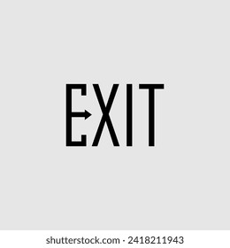 logo de marca de palabras sobre salida, logo de salida marca de palabras simple editable, vektor, logo de marca de palabras