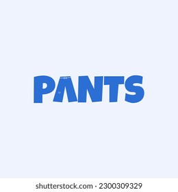 wordmark logo about pants, pants logo wordmark simple editable, vektor, wormark logo.	