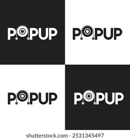 Logotipo de la ilustración del logotipo de Wordmark 
