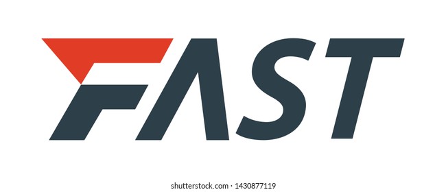 Wordmark Logo Letter F Italicized Reflects Stock Vector (Royalty Free ...