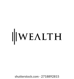 Logotipo de marca de la riqueza y el aumento de diseño