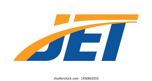 Wordmark logo is written JET with modern shape