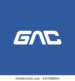 Wordmark logotype GAC. Modern style