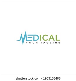 wordmark medical logo design ready use for company
