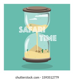 wordplay of hourglass and safari