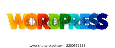 Wordpress colorful text quote, concept background