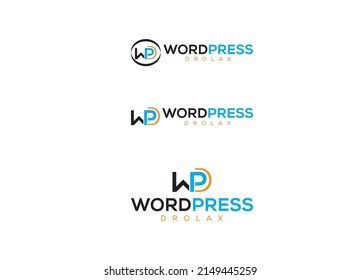 WordPress drolax Software development logo vector illustration